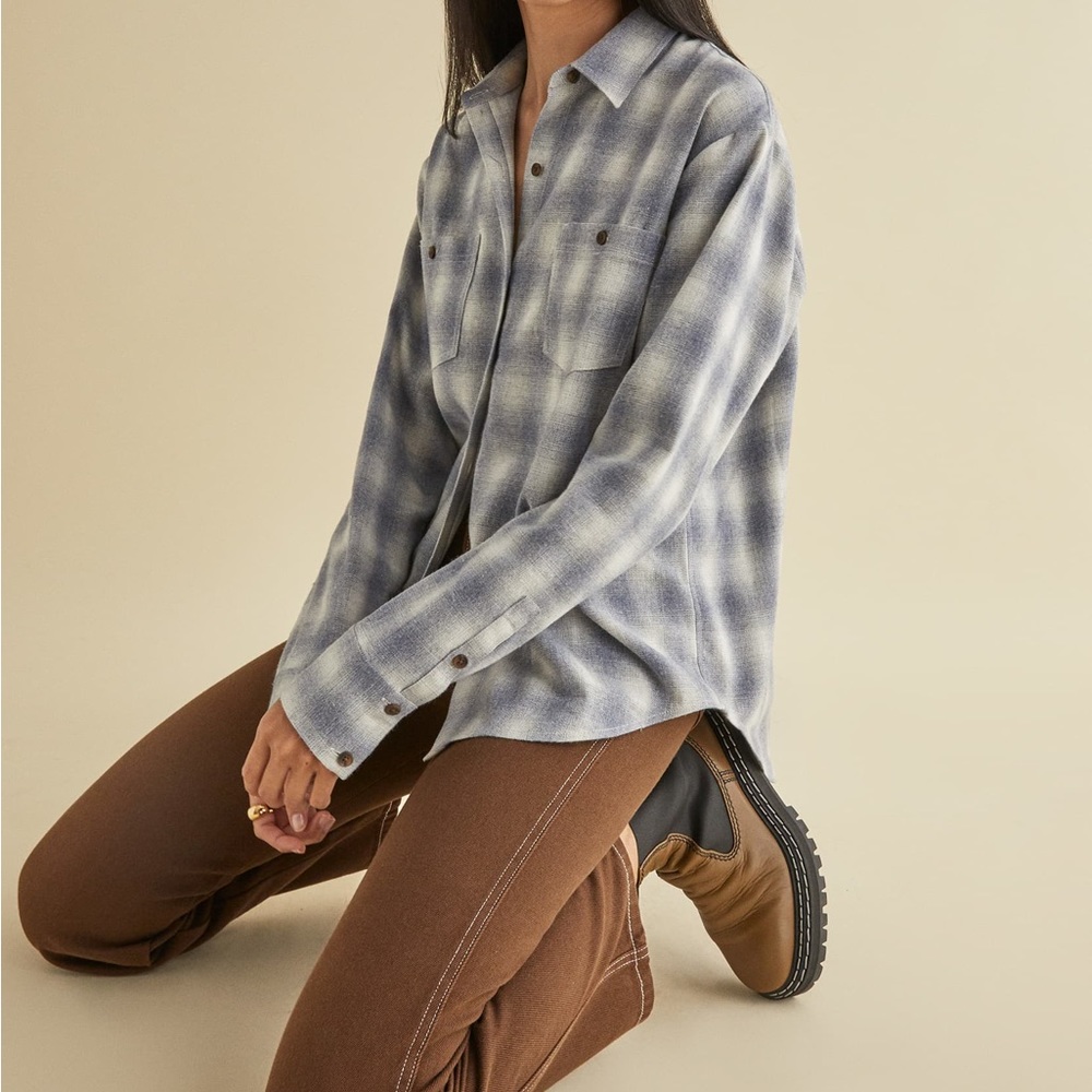 CLOSET CLOSING TODAY • LAST CHANCE✨reformation harper relaxed flannel